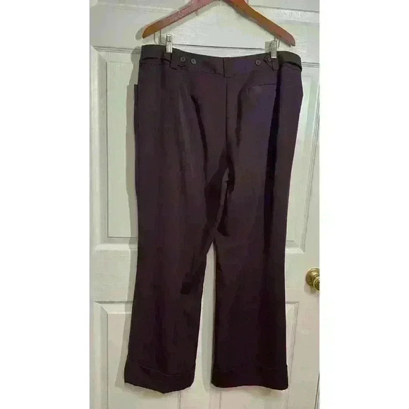 Lane Bryant Houston Trouser Pants Size 18 Plus Size Wide Leg Style Burgundy - Picture 2 of 9